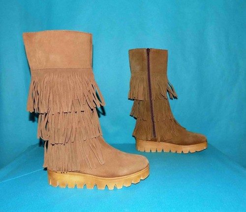 Bottes franges stiu daim - bottes,