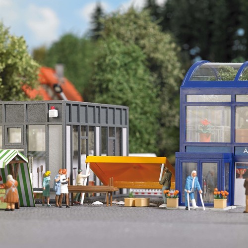 Construire stand marché - un,