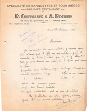 1952 SPECIALTY OF BENCHES AND ALL SEATS FOR BAR CAFE RESTAURANT R