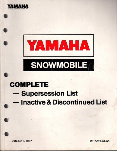 1987 yamaha snowmobile parts - 1987,