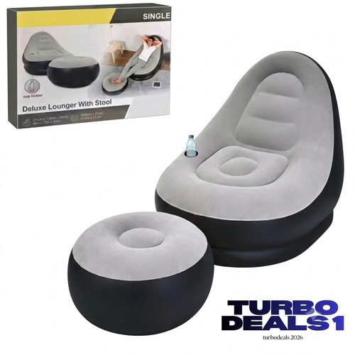 Inflatable lounge chair pouf - lounge, +