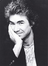 ORIGINAL PHOTOGRAPH card of singer Daniel Guichard with AUTOGRAPH