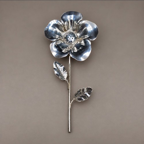 Salière fleur argent - en,
