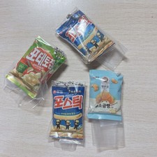 Gacha Capsule Toy Nangshin Snack (Korea) Shaka Shaka Charm Set of 4