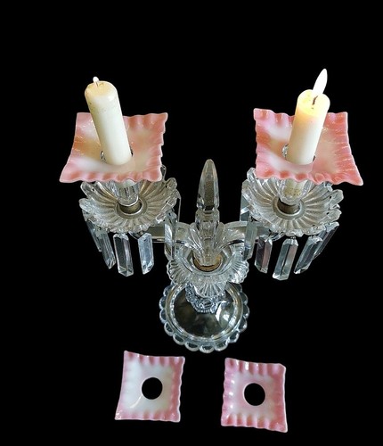 Coupelles bobeche opaline - 4,