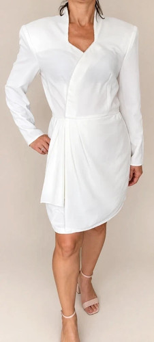 Robe blanche vintage caron - blanche,