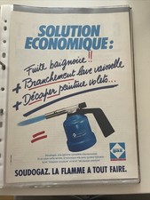 Vintage 1982 Camping Gas Boudogaz Press Advertising