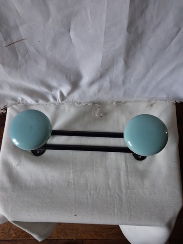 Porte manteau pateres bleu - porte,