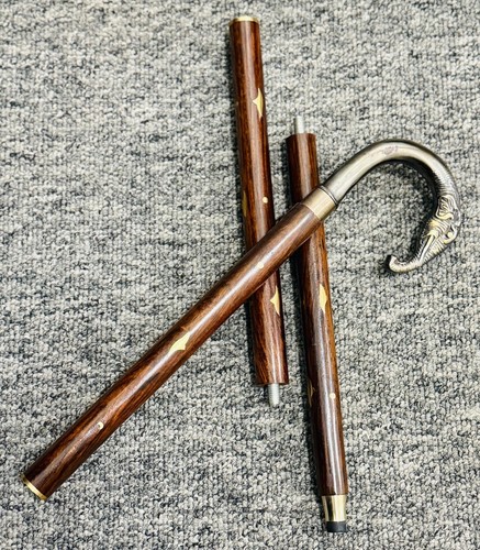Ancien bâton marche manche - bâton,