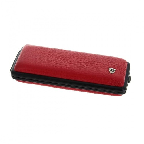 Etui cigarette slim cuir - cuir, rouge