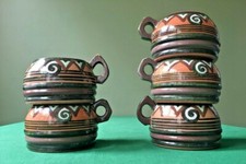 Breton - Paul Fouillen Quimper 5 tasses à cidre - espriantik31