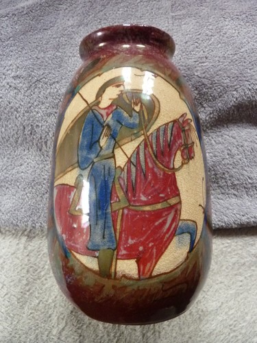 Ancien vase chevalier moyen - vase,