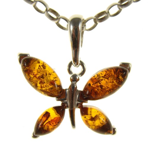Collier femme ambre argent 925 - ambre,
