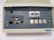 Vintage Lanier P-100 Recorder Dictaphone With Tape Tested Working