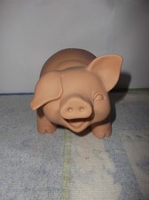 🐷 TIRELIRE COCHON RIEUR - EN PLASTIQUE - EN BON ÉTAT