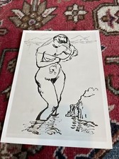 MARQUET Photo DESSIN NU 1906 Routhier photographe vintage Papier LEONAR RARE !