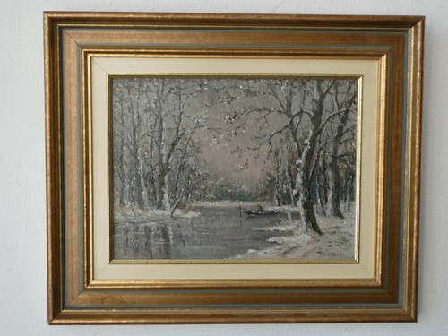 Tableau signé brunel - tableau, "