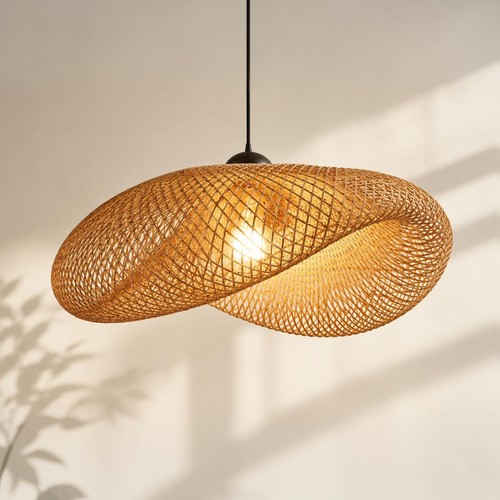 Suspension lustre rotin - en,