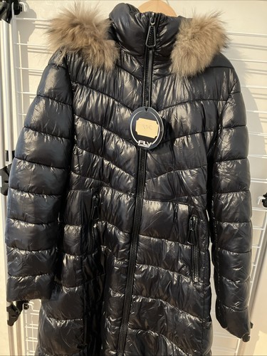 Manteau noir marque fly - la,