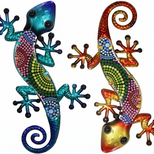 Pieces gecko métal fini - 2,