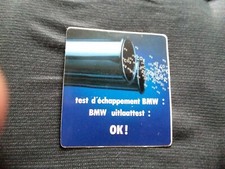 vintage BMW exhaust test sticker 