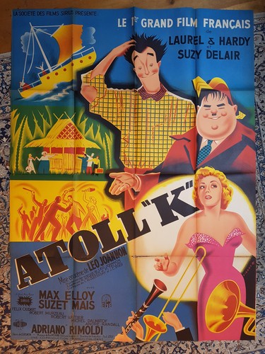 Affiche litho 1951 atoll - litho,