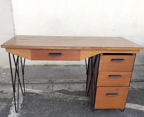Bureau vintage teck - vintage, avec