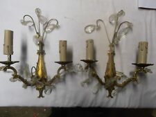 PAIR OF LOUIS 15 STYLE SCONCES WITH TASSELS 