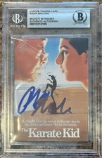 Autographed Ralph Macchio Karate Kid Custom Card Beckett Signed Auto Authentic