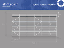 Échafaudage de façade acier