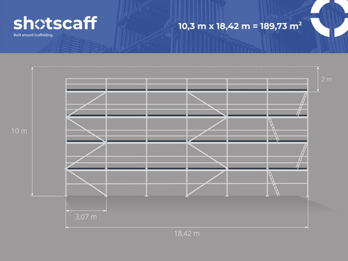 échafaudage façade acier - de,