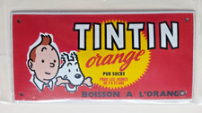 Plaque émaillée Tintin