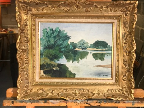 Huile sur isorel signé - huile,