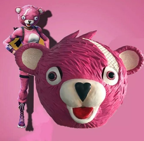 Masque fortnite ours rose - fortnite,