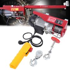 Palan levage Treuil à Câble Électrique 250kg avec Télécommande 220V robuste 12m