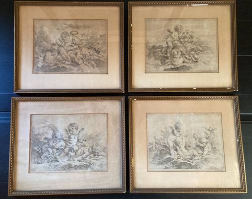 Suite eaux fortes les quatre - les,