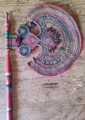 éventail ancien inde xixe - Éventail,