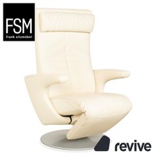 FSM Smile Cuir Fauteuil Crème Manuel Fonction Relax