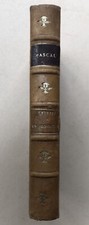 Lettres Ecrites A un Provincial Par Blaise Pascal Bordas Demoulin Circa 1860