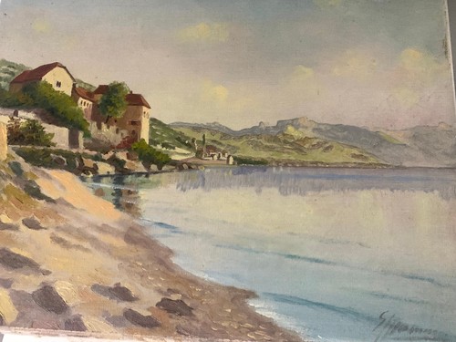 Ancienne huile sur toile
