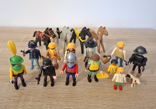 Lot playmobil indien cowboy - lot,