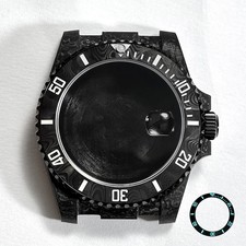 40.5mm Carbon Fiber SUB Diver Case Sapphire Glass for 3135 Movement 28.5-29 Dial