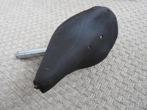Ancienne selle velo cuir - selle,