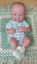 Berenguer Reborn Vinyl Body 14ins Boy Doll Anatomically Correct & Blanket