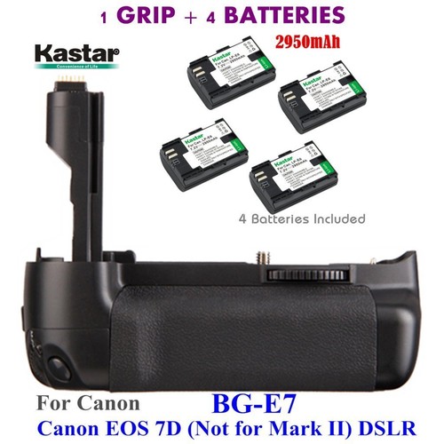 Grip 4x lpe6 battery - bg-e7, +