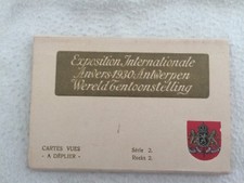 BELGIQUE ANCIEN CARNET COMPLET DE 10 CPA EXPOSITION INTERNATIONALE ANVERS 1930