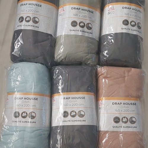Déco drap housse coton - 4,