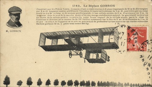 Biplan gobron 1163 - biplan,