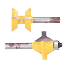 Lot De 2 Fraises à Tenon Combinées 8 Mm 120 Degrés