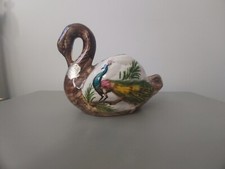 PORCELAINE  CYGNE ViNTAGE  H. BEQUET Quaregnon - BELGIQUE 